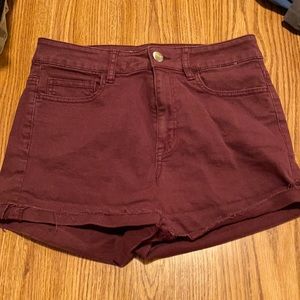 Maroon shorts